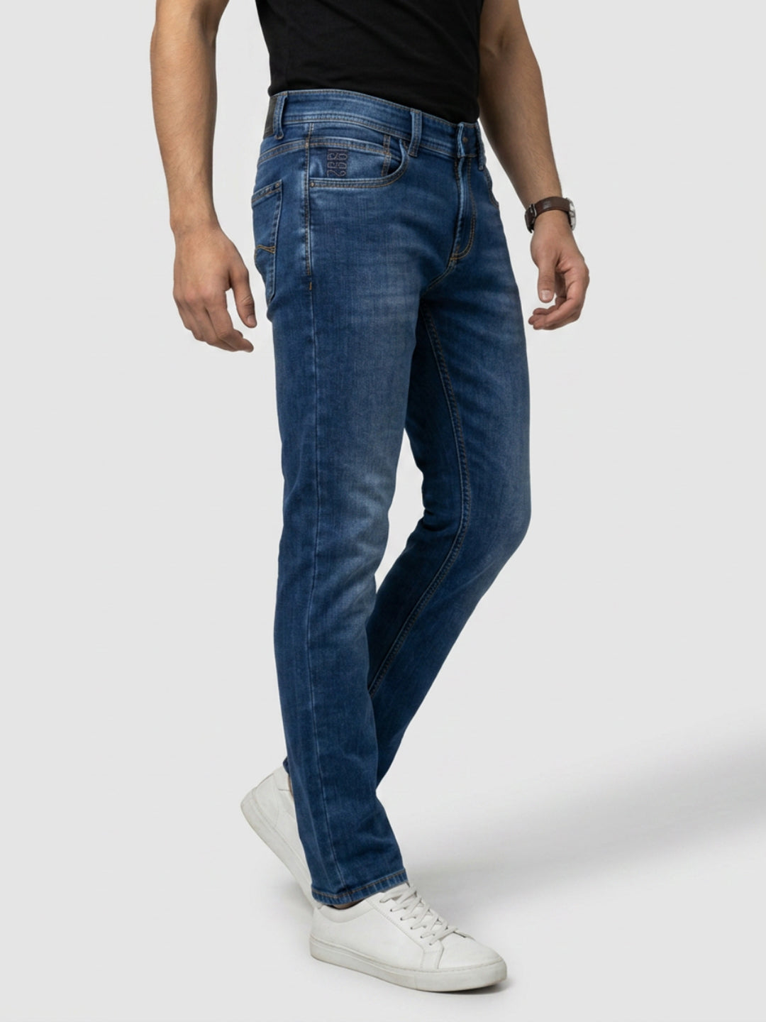 Men Nico Jeans Slim Fit Dark Blue Low Rise