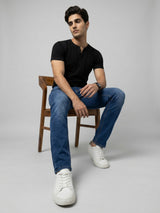 Men Nico Jeans Slim Fit Dark Blue Low Rise