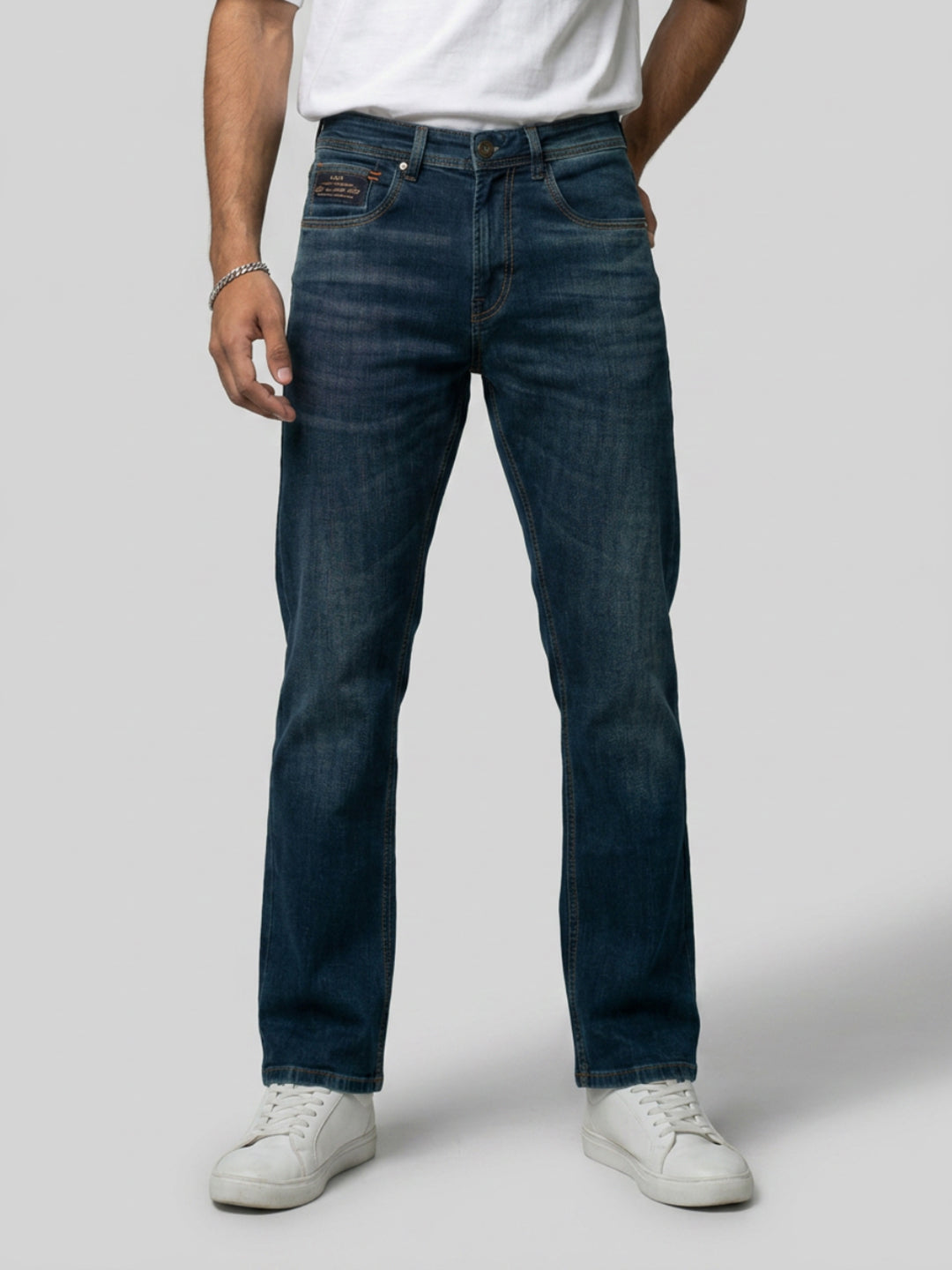 Men Chico Jeans Relaxed Fit Green Mid Rise
