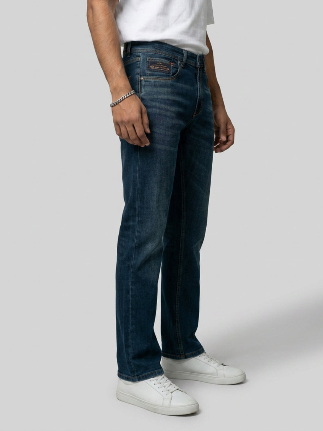 Men Chico Jeans Relaxed Fit Green Mid Rise