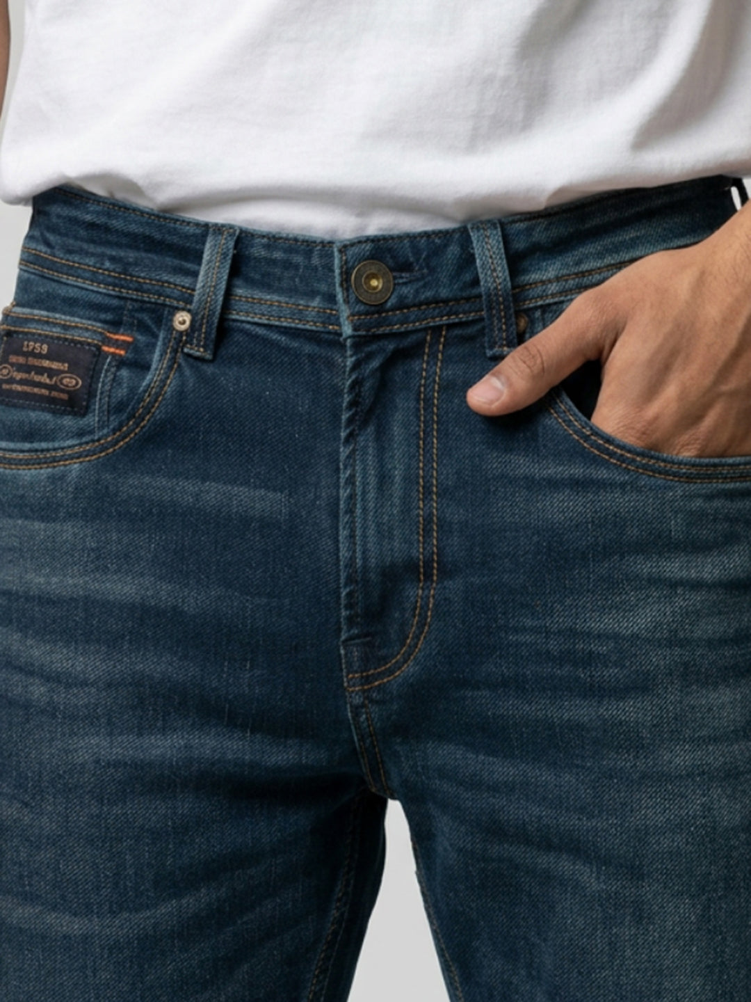 Men Chico Jeans Relaxed Fit Green Mid Rise