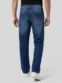Men Ikemen Jeans Loose Fit Dark Blue Low Rise