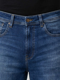 Men Ikemen Jeans Loose Fit Dark Blue Low Rise