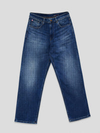 Men Ikemen Jeans Loose Fit Dark Blue Low Rise