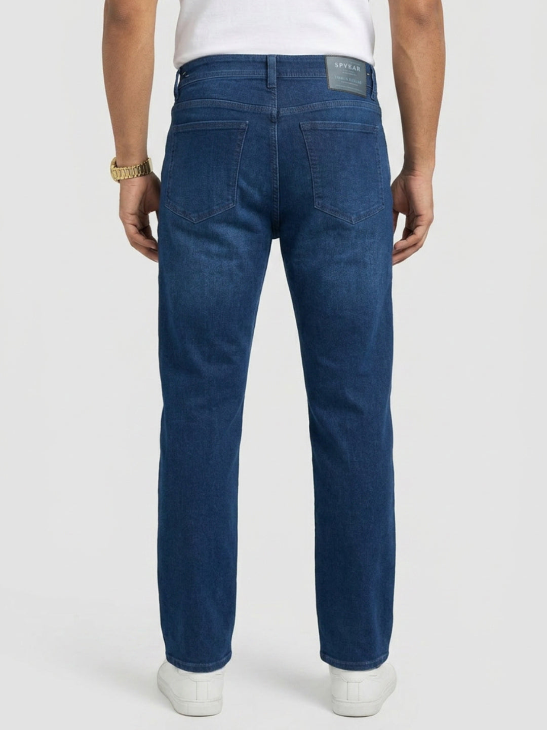 Men Ikemen Jeans Loose Fit Dark Blue Low Rise