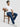 Men Ikemen Jeans Loose Fit Dark Blue Low Rise