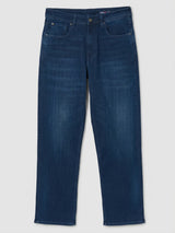 Men Ikemen Jeans Loose Fit Dark Blue Low Rise