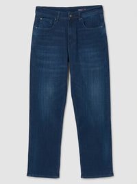 Men Ikemen Jeans Loose Fit Dark Blue Low Rise