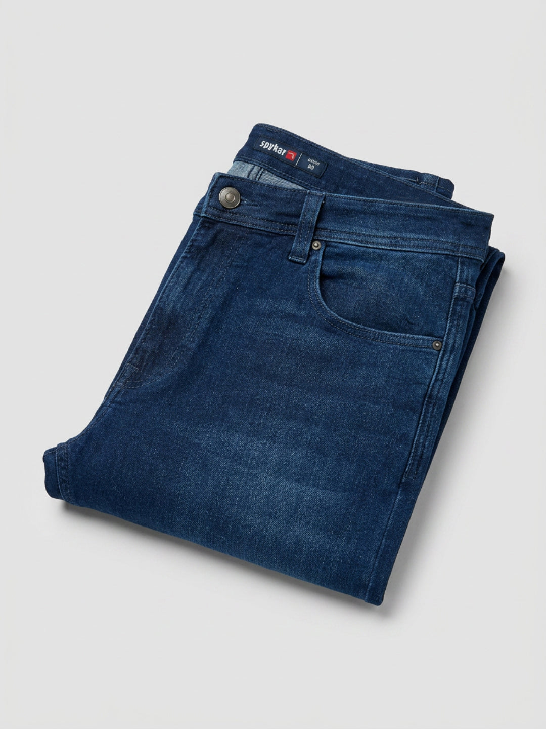Men Ikemen Jeans Loose Fit Dark Blue Low Rise