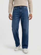 Men Ikemen Jeans Loose Fit Dark Blue Low Rise