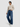 Men Ikemen Jeans Loose Fit Dark Blue Low Rise