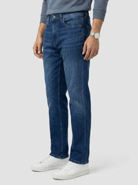 Men Ikemen Jeans Loose Fit Dark Blue Low Rise