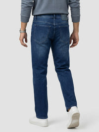 Men Ikemen Jeans Loose Fit Dark Blue Low Rise