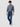 Men Ikemen Jeans Loose Fit Dark Blue Low Rise