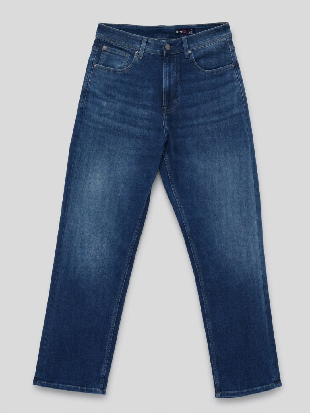 Men Ikemen Jeans Loose Fit Dark Blue Low Rise