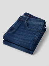 Men Ikemen Jeans Loose Fit Dark Blue Low Rise