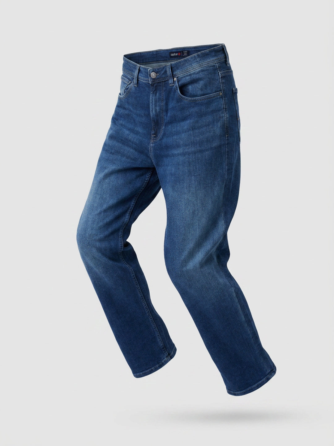 Men Ikemen Jeans Loose Fit Dark Blue Low Rise