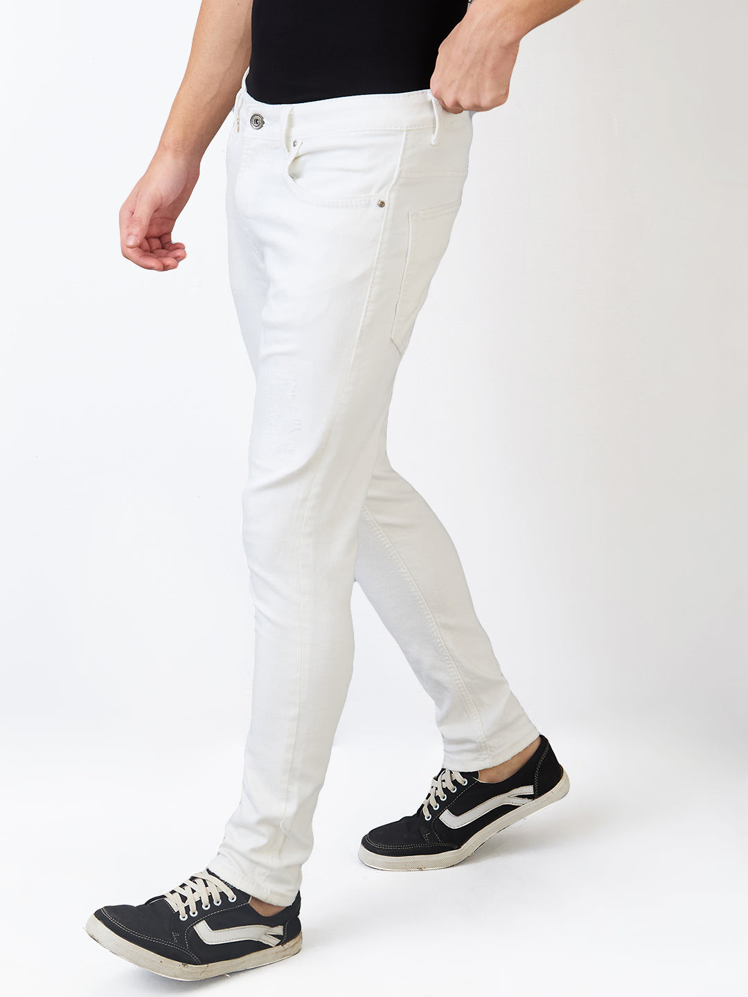 Spykar Slim Fit Mid Rise Cotton Stretch Jeans For Men