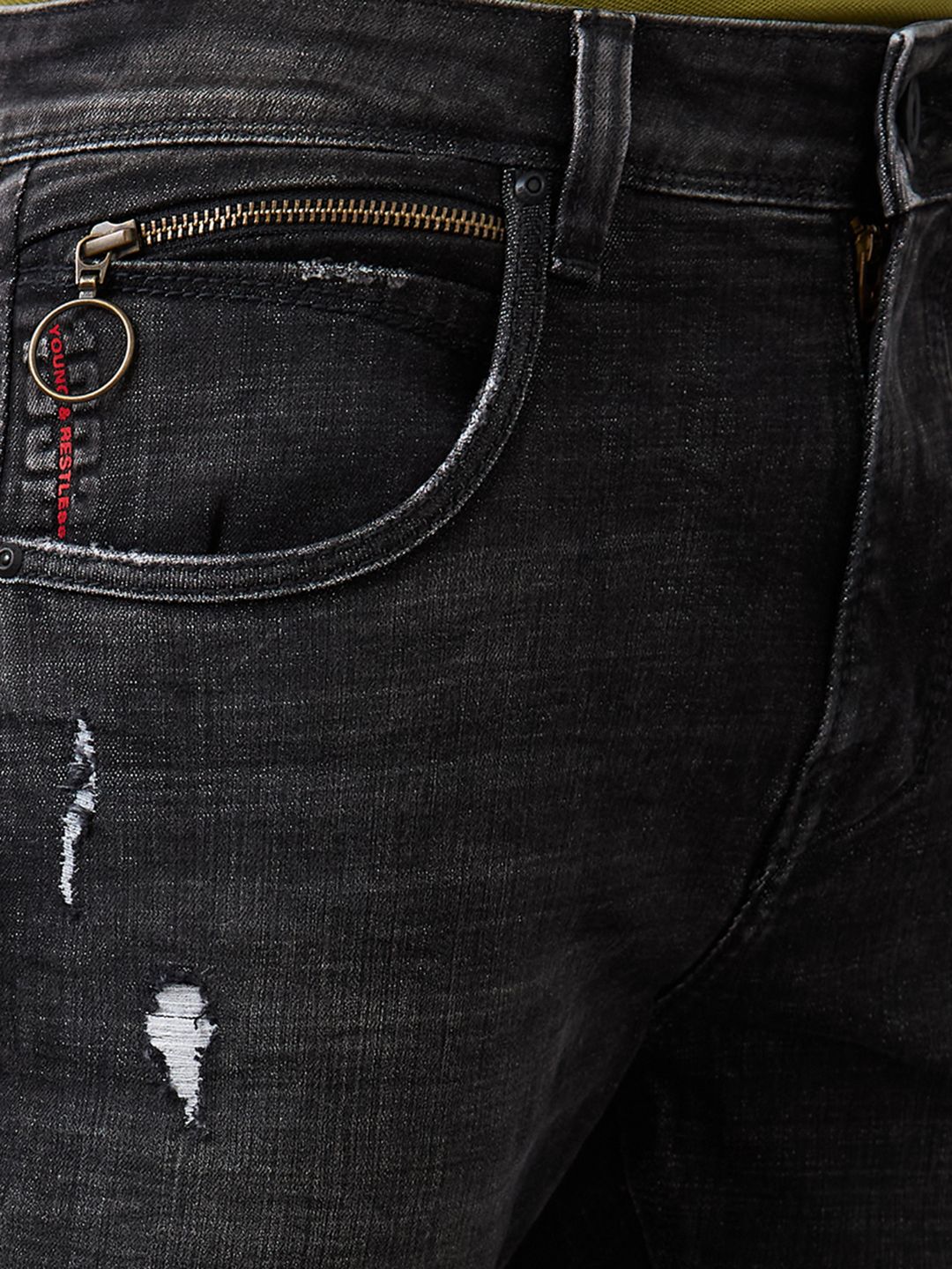 Spykar Slim Fit Mid Rise Cotton Jeans For Men