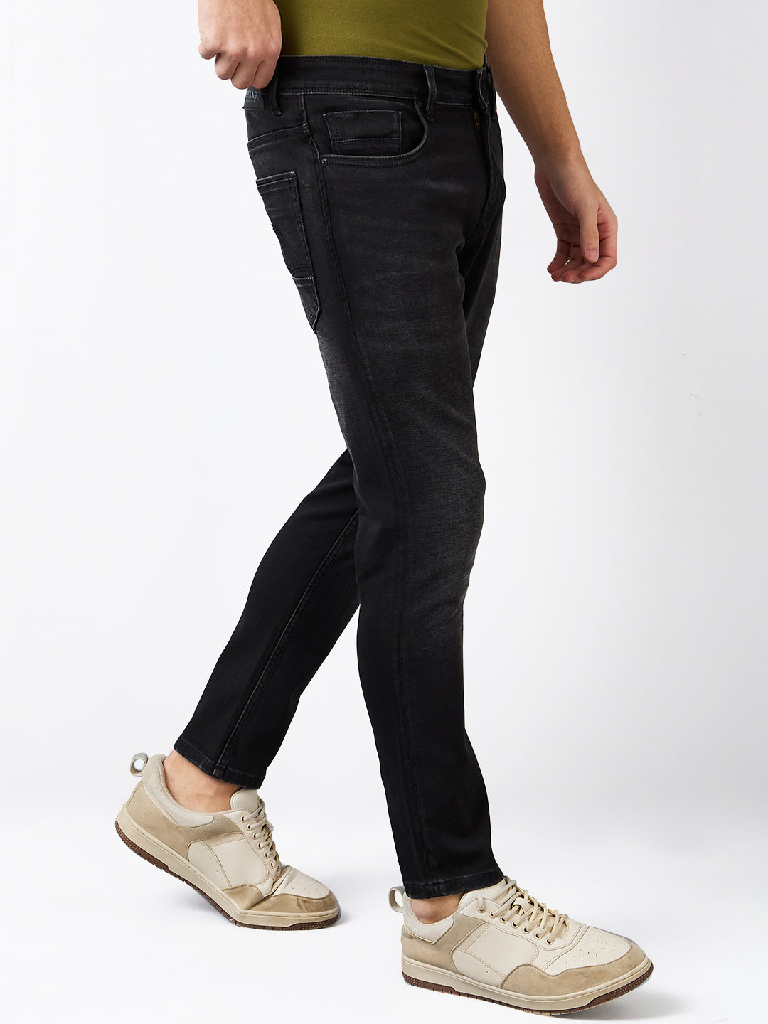 Spykar Slim Fit Mid Rise Cotton Jeans For Men