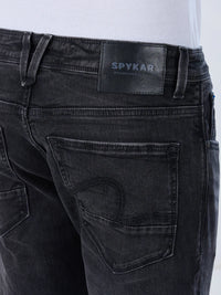Men Jeans Slim Fit Black Mid Rise