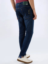 Men Kano Jeans Slim Fit Dark Blue Mid Rise