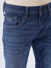 Men Kano Jeans Slim Fit Dark Blue Mid Rise