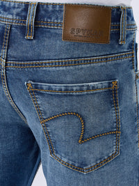 Men Kano Jeans Slim Fit Blue Mid Rise