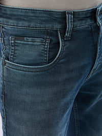 Men Kano Jeans Slim Fit Green Mid Rise