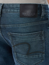 Men Kano Jeans Slim Fit Green Mid Rise