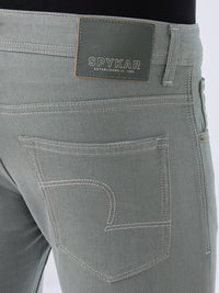 Men Kano Jeans Slim Fit Grey Mid Rise