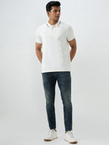 Men Kano Jeans Slim Fit Blue Mid Rise