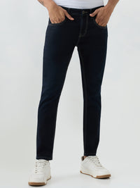 Men Kano Jeans Slim Fit Blue Mid Rise