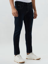 Men Kano Jeans Slim Fit Blue Mid Rise