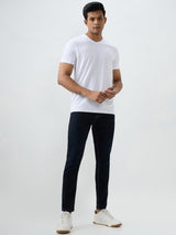 Men Kano Jeans Slim Fit Blue Mid Rise
