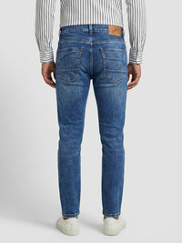Men Kano Jeans Slim Fit Mid Blue Mid Rise