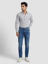 Men Kano Jeans Slim Fit Mid Blue Mid Rise