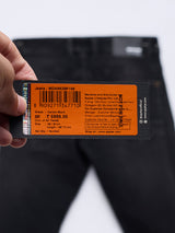 Men Kano Jeans Slim Fit Black Mid Rise