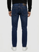 Men Kano Jeans Slim Fit Dark Blue Mid Rise