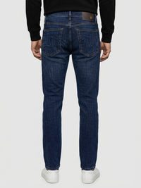 Men Kano Jeans Slim Fit Dark Blue Mid Rise