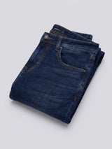 Men Kano Jeans Slim Fit Dark Blue Mid Rise