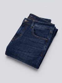 Men Kano Jeans Slim Fit Dark Blue Mid Rise