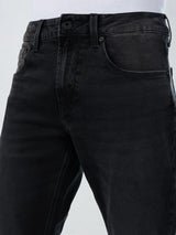 Men Jeans Boot Cut Fit Black Mid Rise