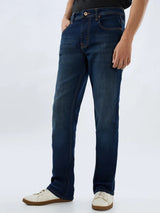 Men Rafter Jeans Boot Cut Fit Dark Blue Mid Rise