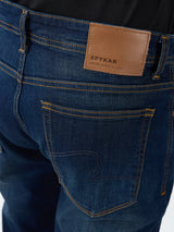 Men Rafter Jeans Boot Cut Fit Dark Blue Mid Rise