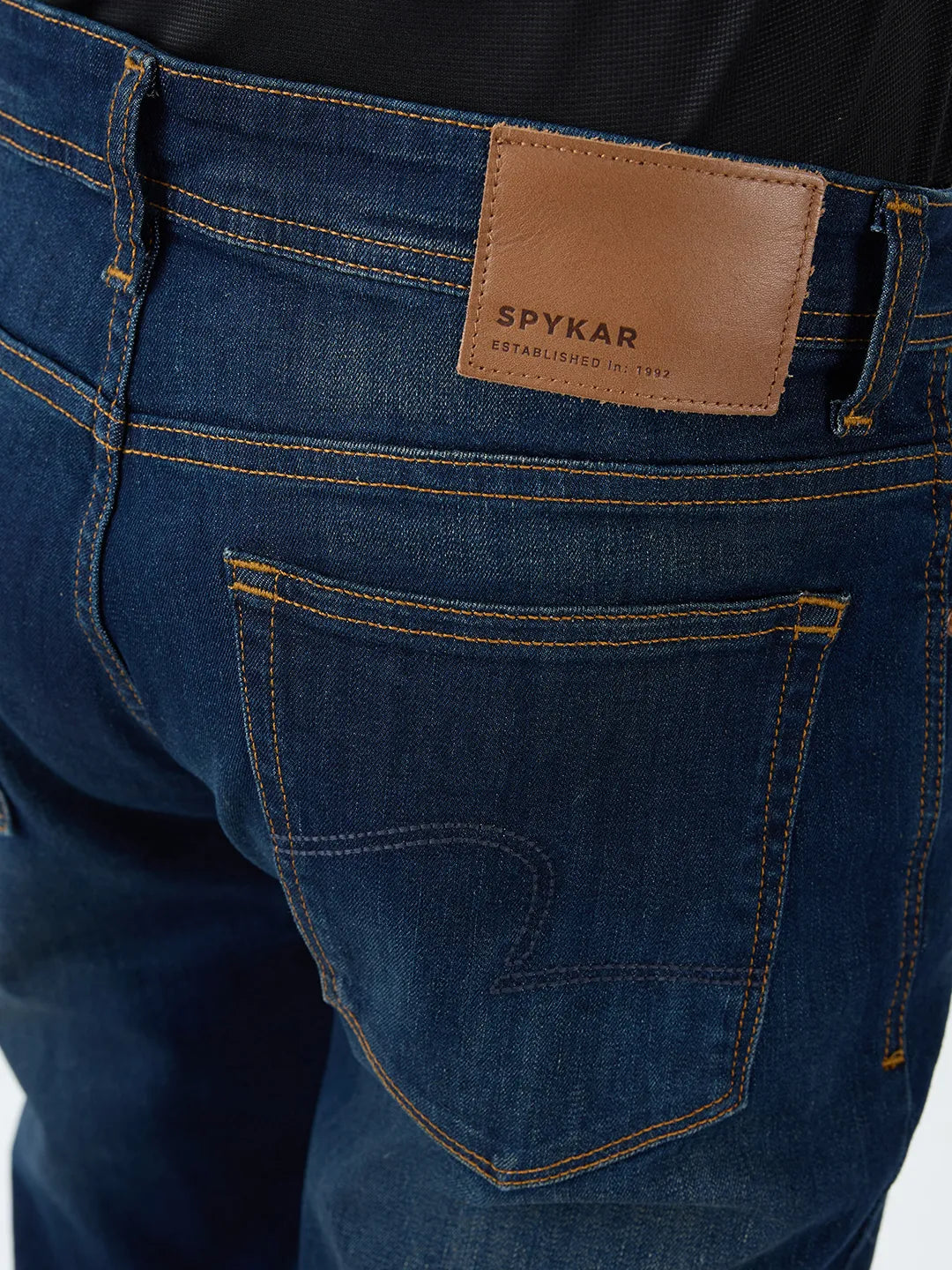 Men Rafter Jeans Boot Cut Fit Dark Blue Mid Rise
