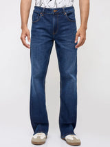 Men Rafter Jeans Boot Cut Fit Dark Blue Mid Rise