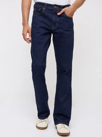 Men Rafter Jeans Boot Cut Fit Blue Mid Rise