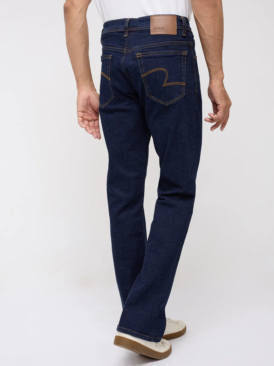 Men Rafter Jeans Boot Cut Fit Blue Mid Rise
