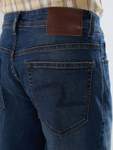 Men Jeans Boot Cut Fit Vintage Blue Mid Rise